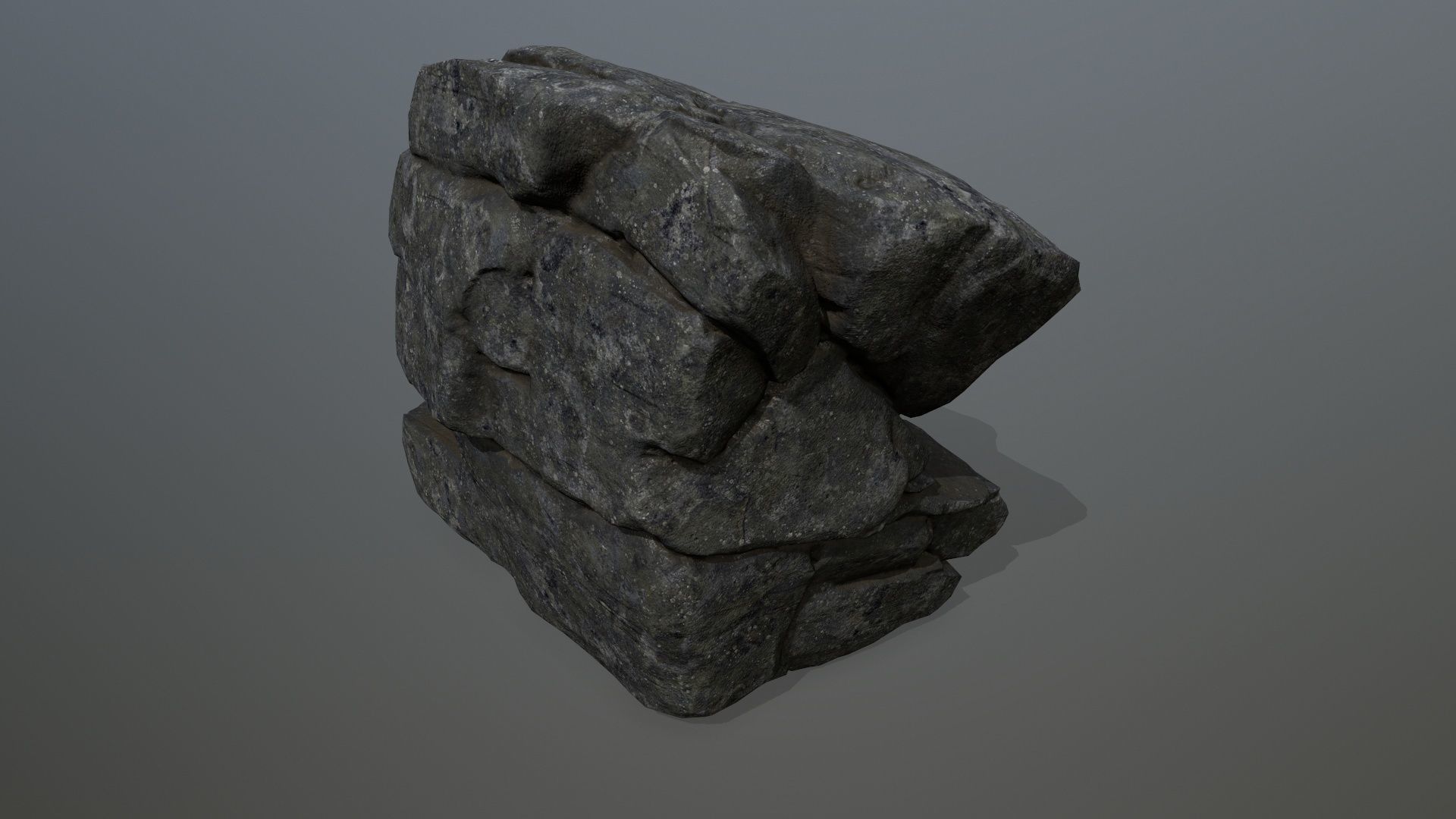 rocks rock Low-poly 3D model_7