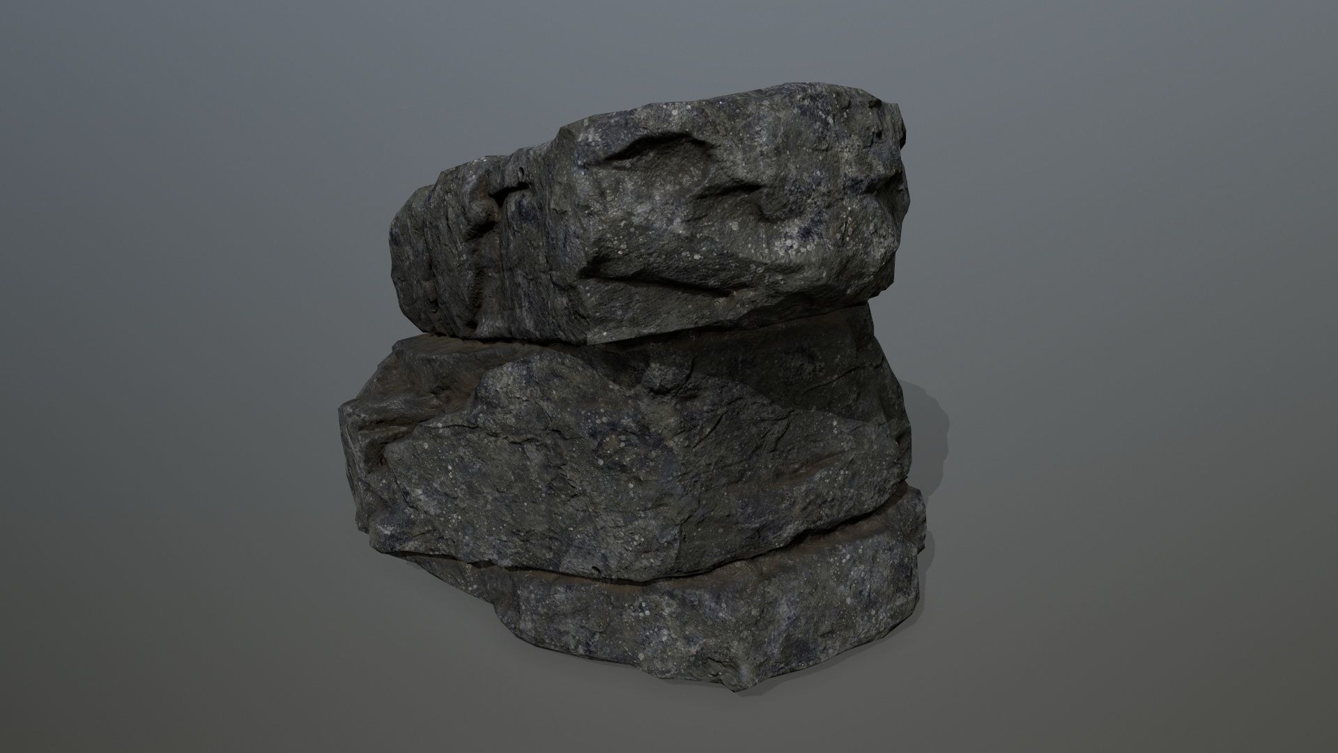 rocks rock Low-poly 3D model_17