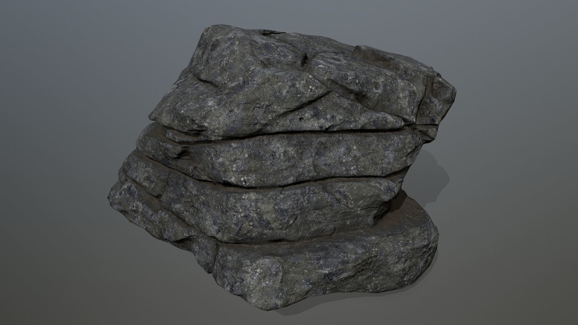 rocks rock Low-poly 3D model_4
