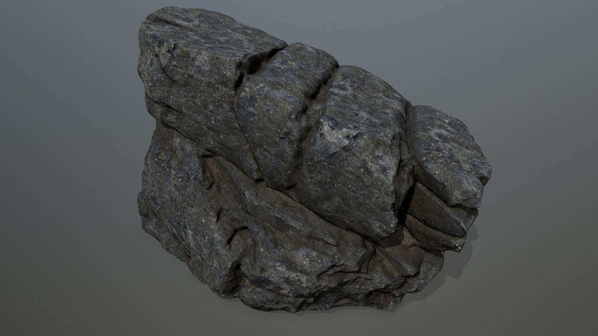 rocks rock Low-poly 3D model_20