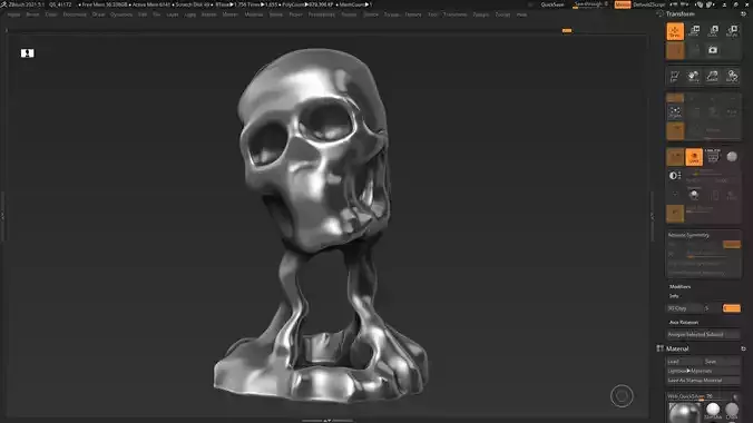 Modern Abstract Decorative sculpture 3d print model 52