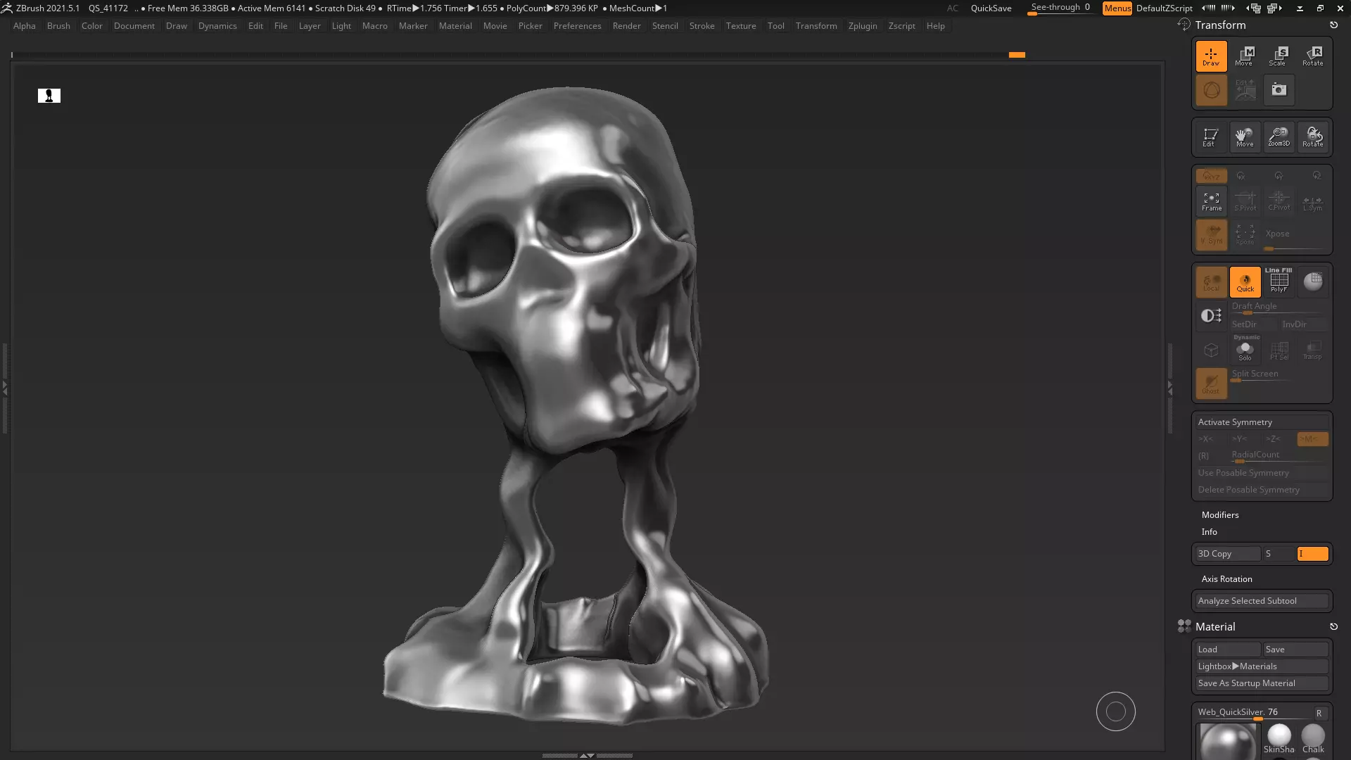 Modern Abstract Decorative sculpture 3d print model 52 3D print model