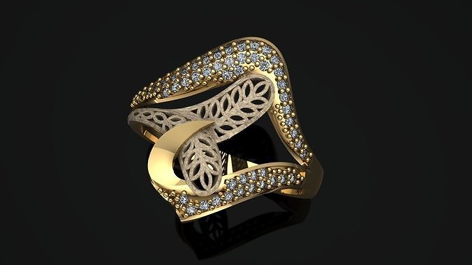 ring gold  3D print model