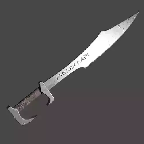 Spartan Sword Low Poly