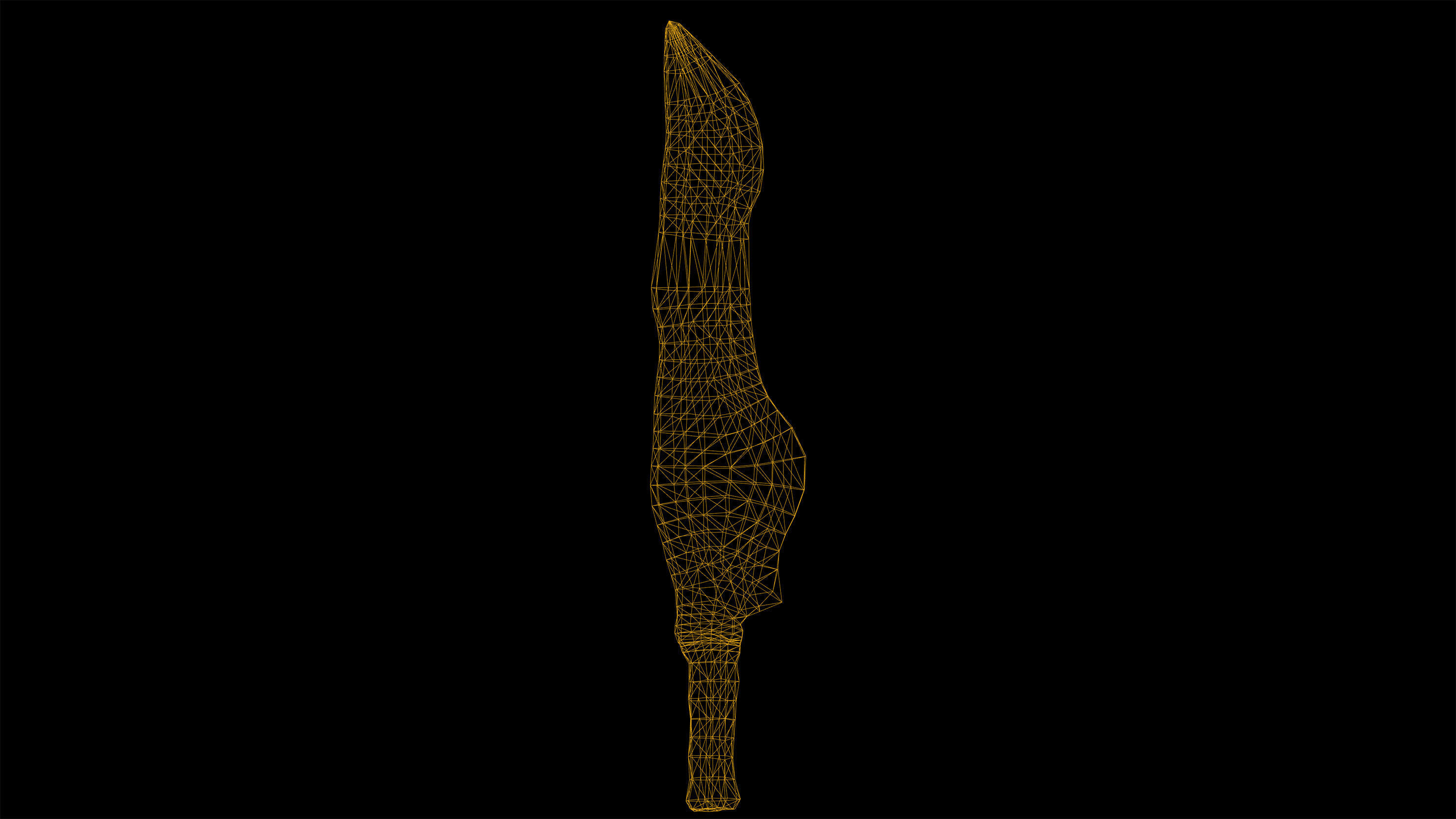 Post Apocalypse Survival Weapon Knife Low Poly Game Ready Low-poly 3D model_5