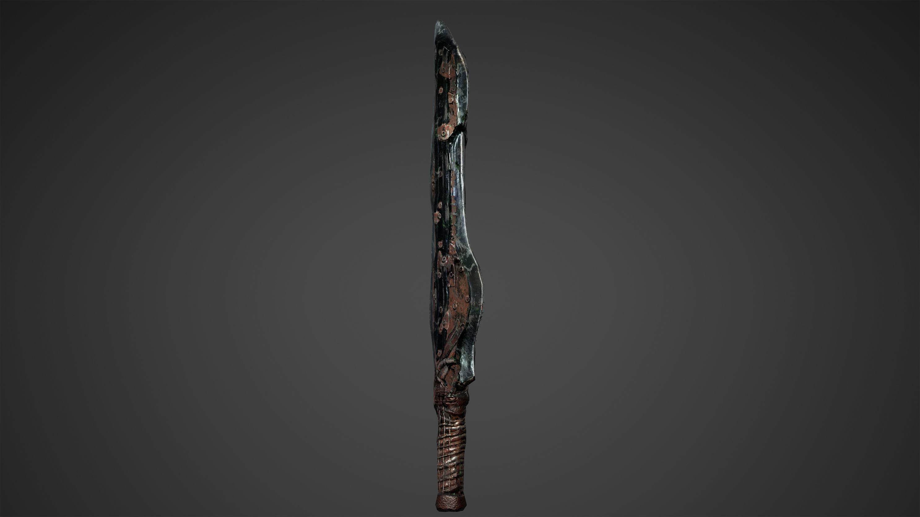 Post Apocalypse Survival Weapon Knife Low Poly Game Ready Low-poly 3D model_3