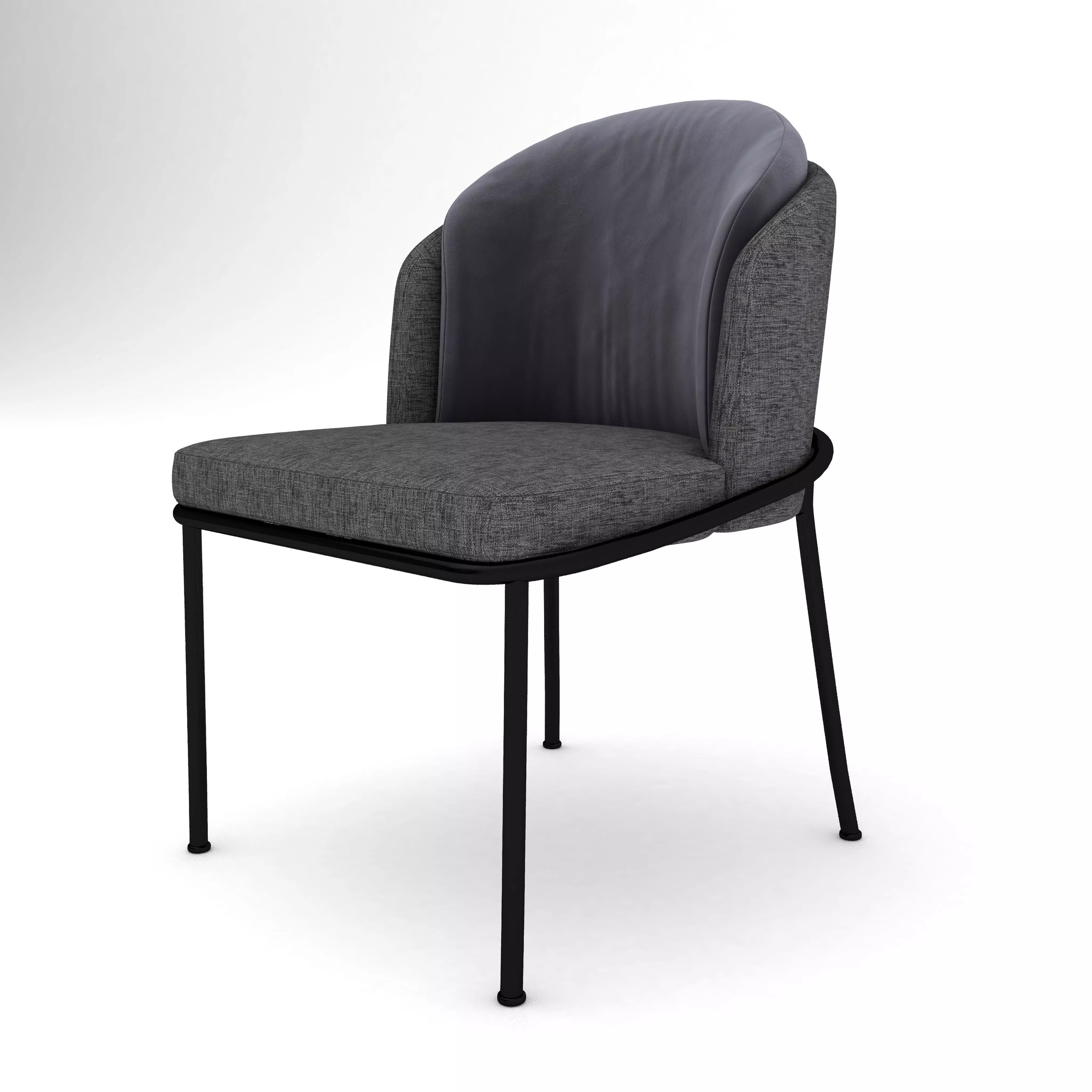 Modern Chair  - GLB Format For AR - VR Applications 3D model_0