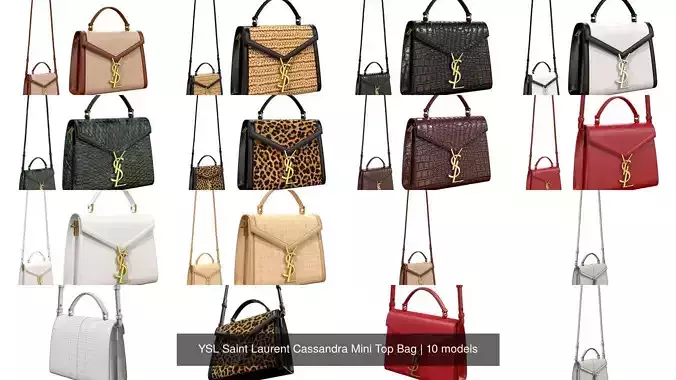 YSL Saint Laurent Cassandra Mini Top Bag