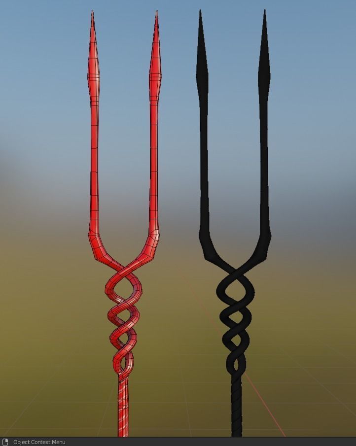 longinus spear anime version Low-poly 3D model_5