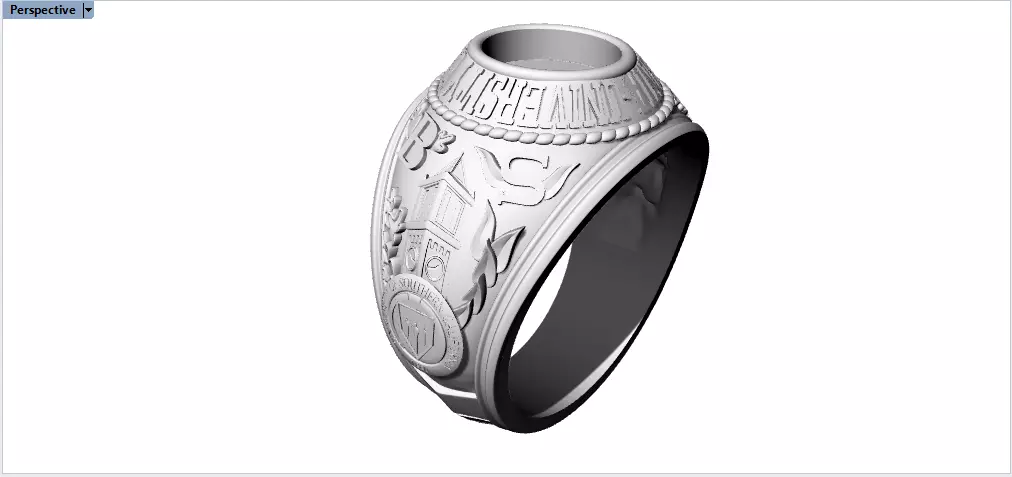 California University ring 1979 3D model