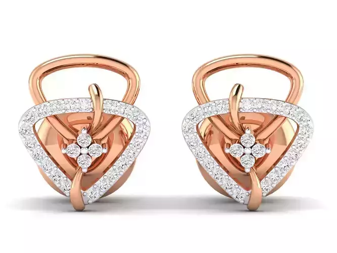 Women Earrings 3dm stl render detail 