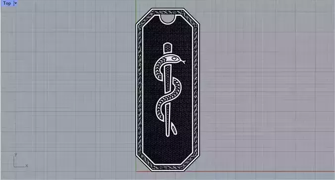 Medical tag pendant