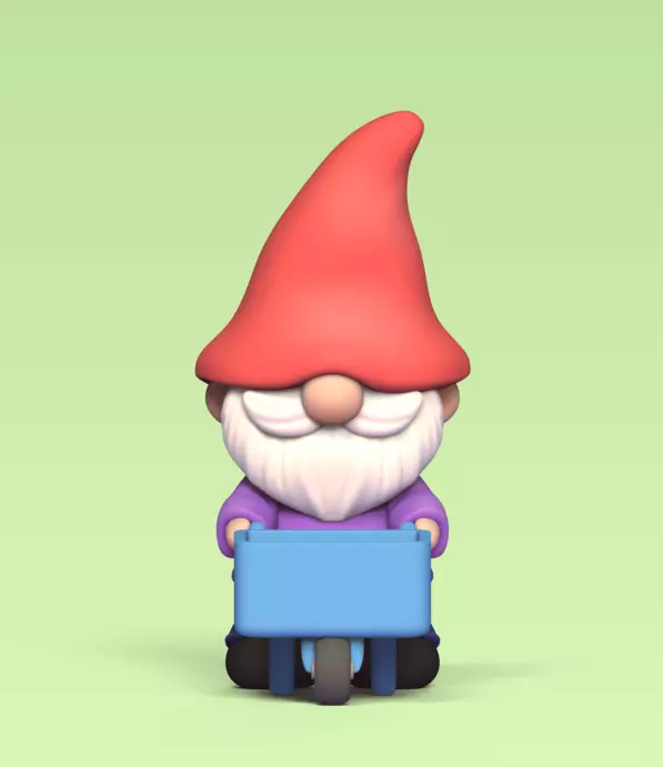 Gnome Pushcart 3D print model_0
