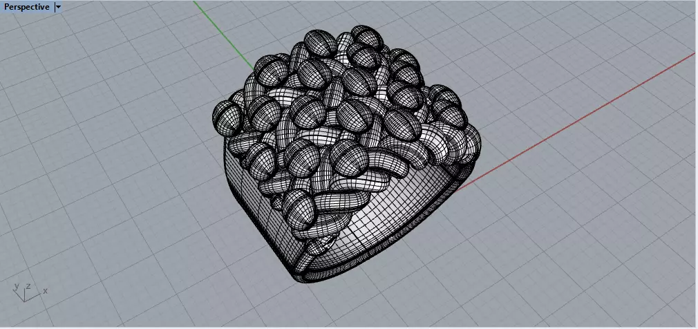 5 row keeper ring 3D model_0