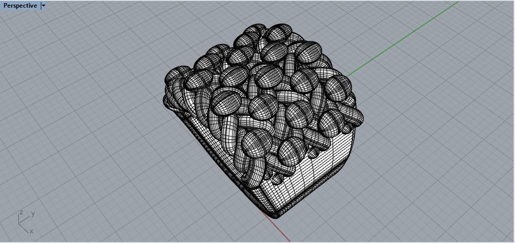 5 row keeper ring 3D model_1
