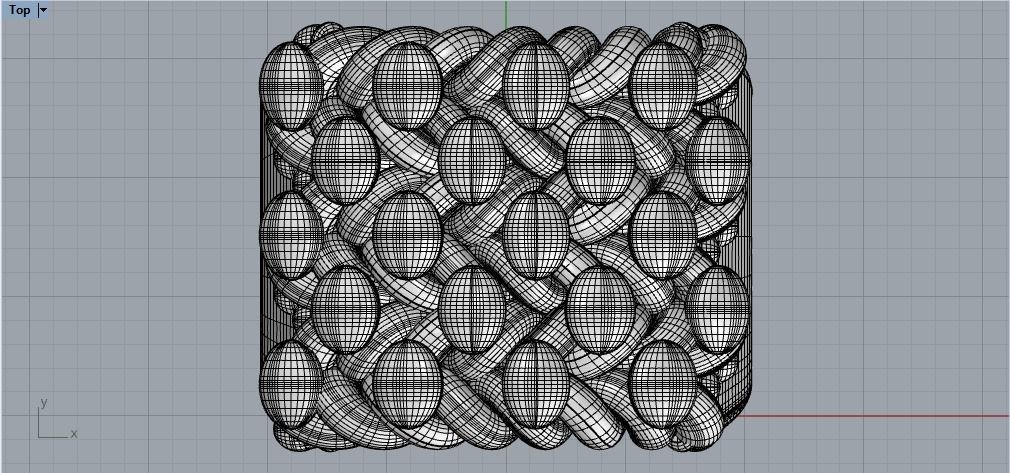 5 row keeper ring 3D model_2