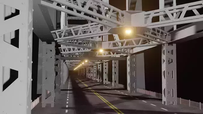 Howrah Bridge India kolkata 3D model