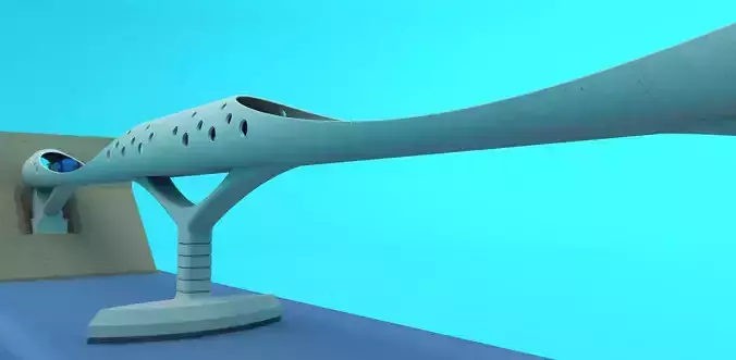 H0 HO scale 3D printed concrete bridge 