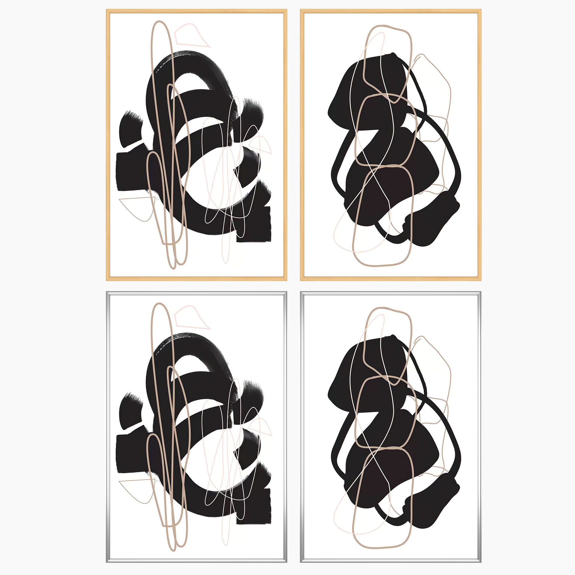 Wall Art Set 3454 3D model_2