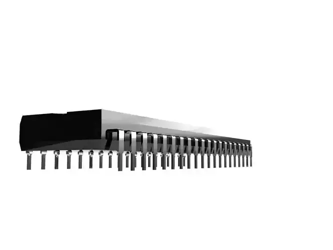Atmega 40 pin IC 3D print model