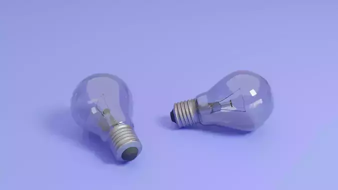 Lightbulb two light bulbs