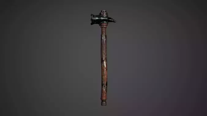 Post Apocalypse Survival Weapon Knife Low Poly Game Ready