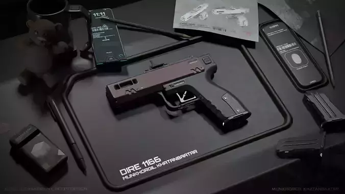 DIRE-1166 Handgun Concept