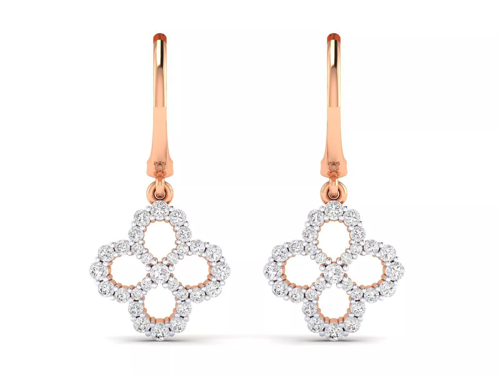 Women Earrings 3dm stl render detail 3D print model