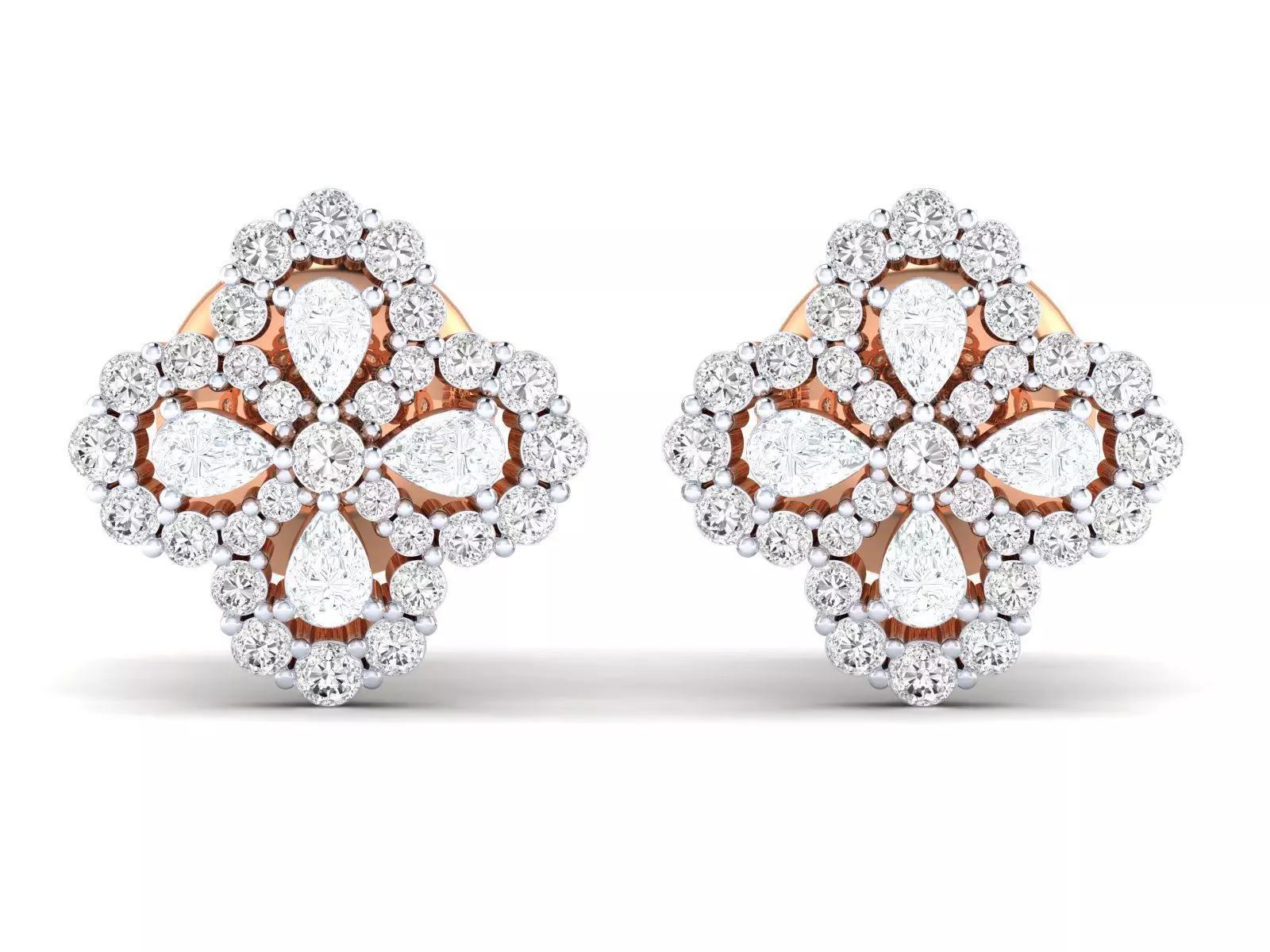 Women Earrings 3dm stl render detail  3D print model_0