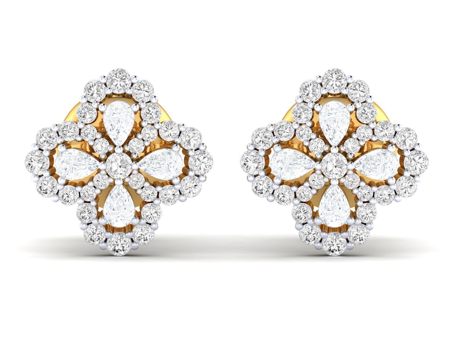 Women Earrings 3dm stl render detail  3D print model_15