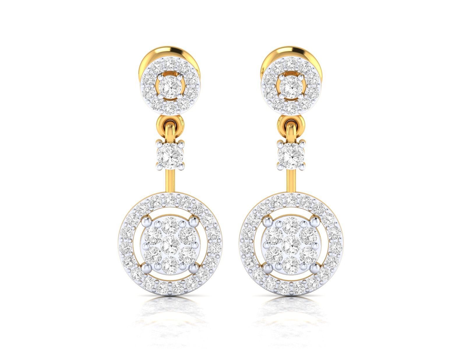 Women Earrings 3dm stl render detail  3D print model_15