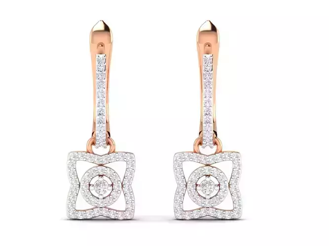 Women Earrings 3dm stl render detail  3D print model