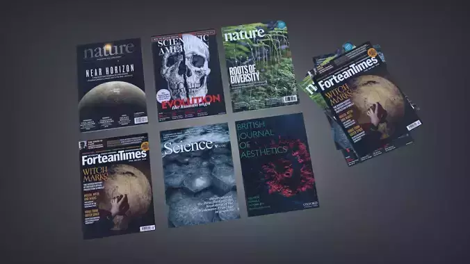 Magazine Low-poly 3D model magazines
