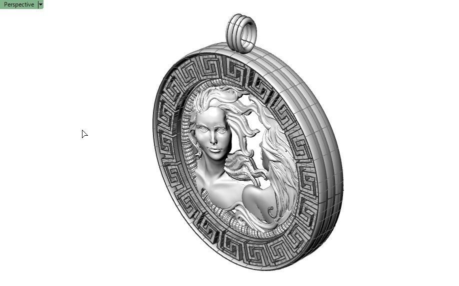women pendant - Gemini  orginal design 3D print model_21