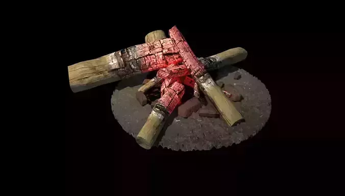 Campfire 3D model