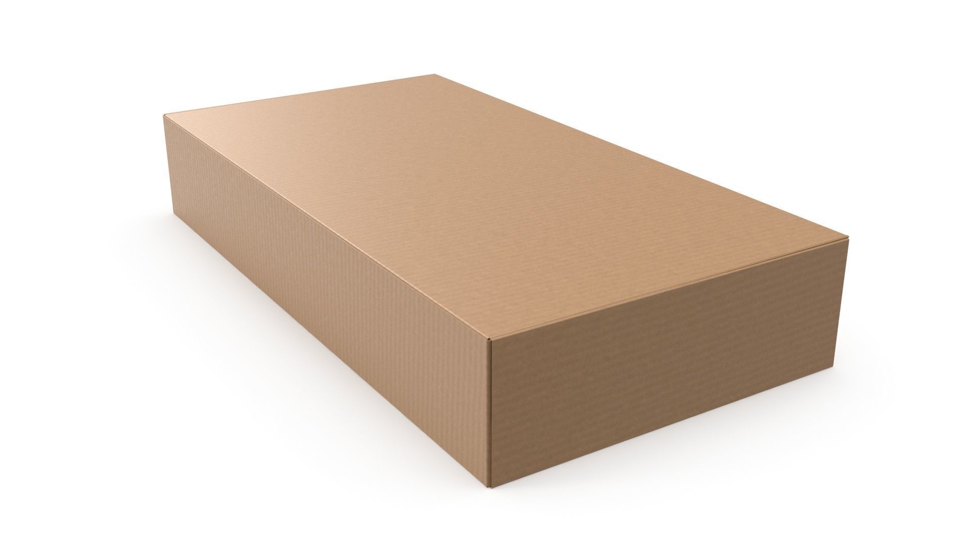 Cardboard box 02 3D model_2