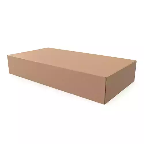 Cardboard box 02 3D model