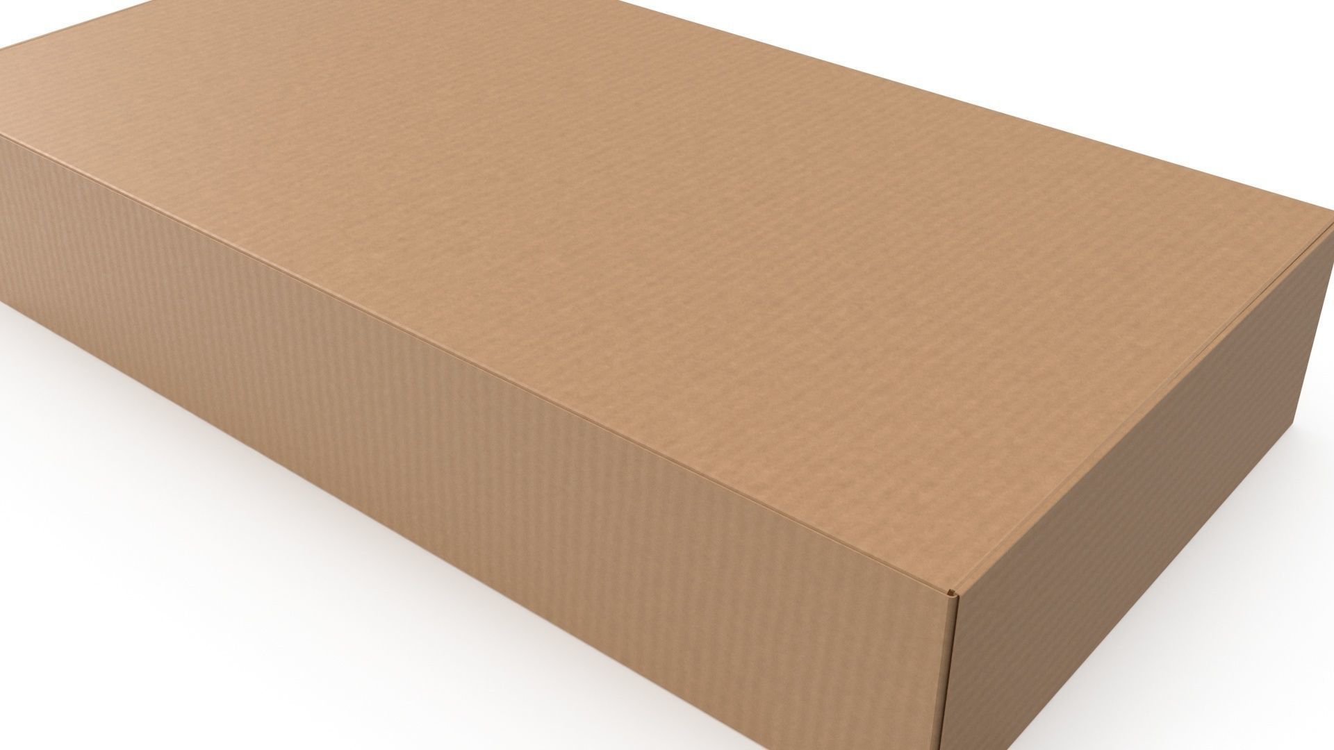 Cardboard box 02 3D model_6