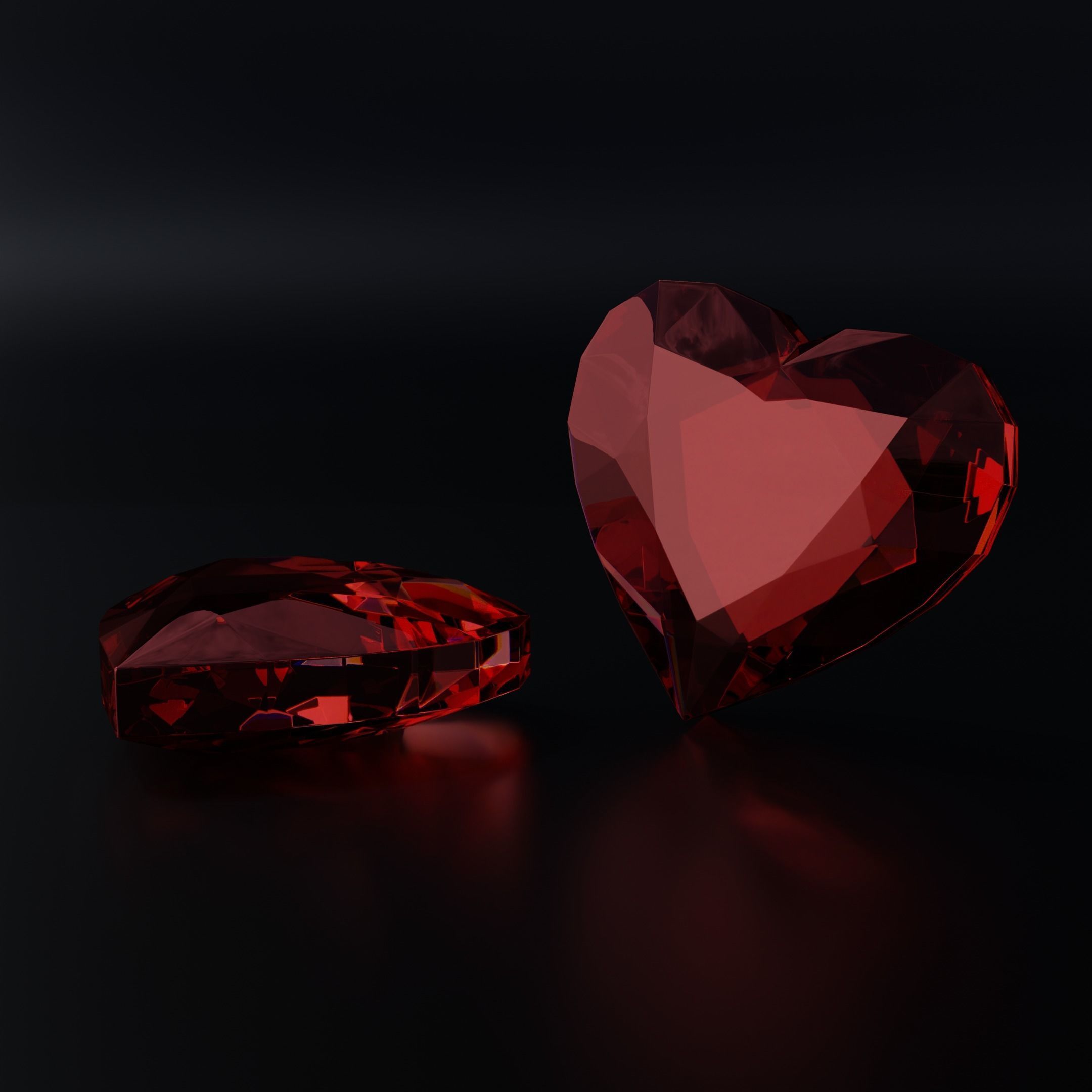 Gem stones Low-poly 3D model_19