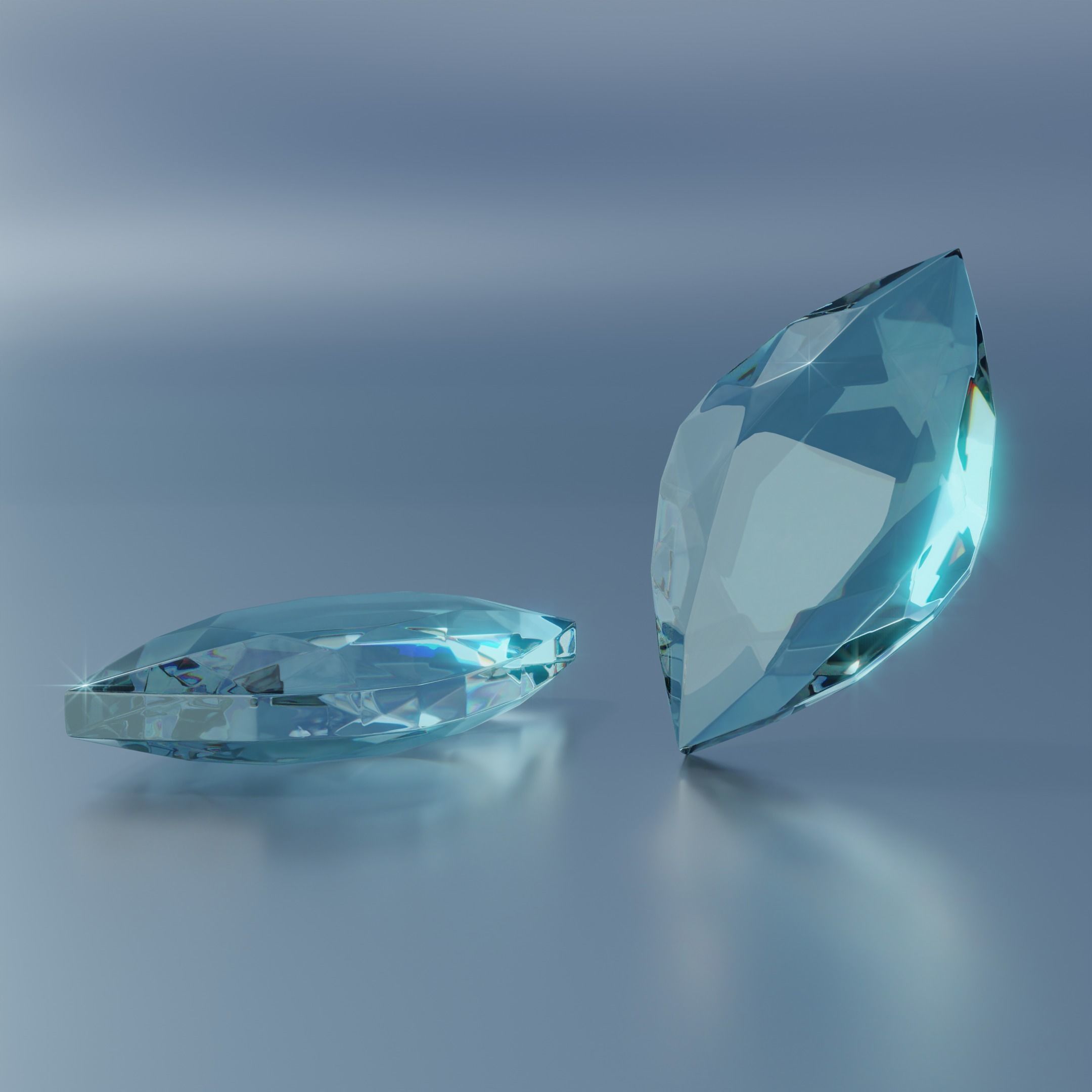 Gem stones Low-poly 3D model_18