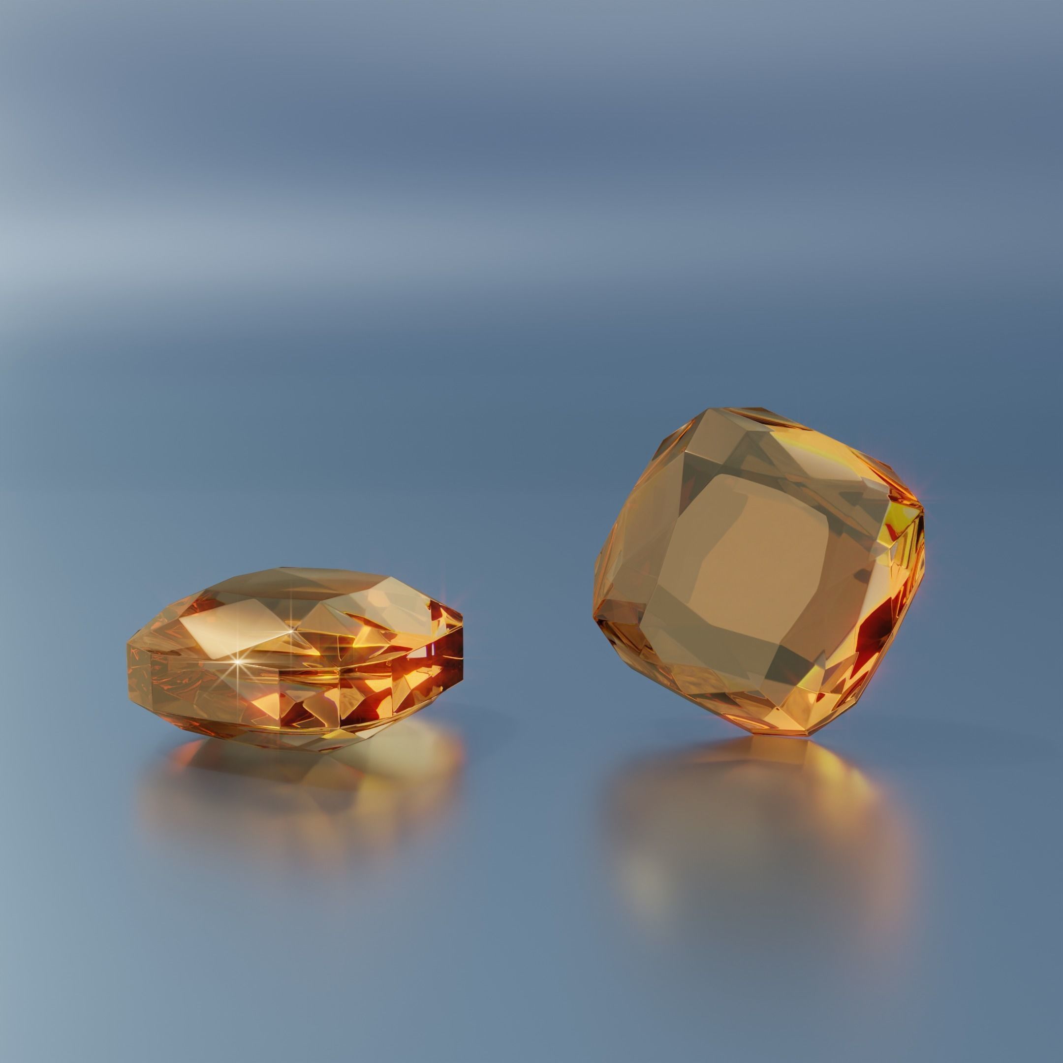 Gem stones Low-poly 3D model_24