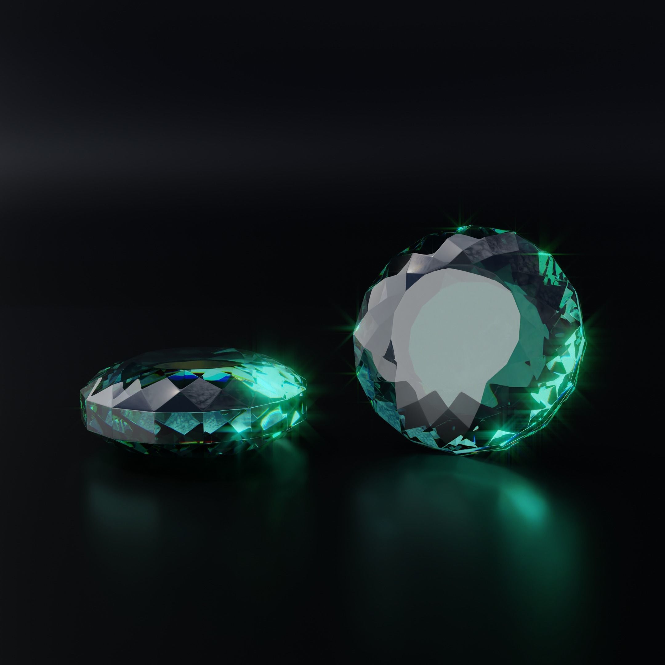 Gem stones Low-poly 3D model_29