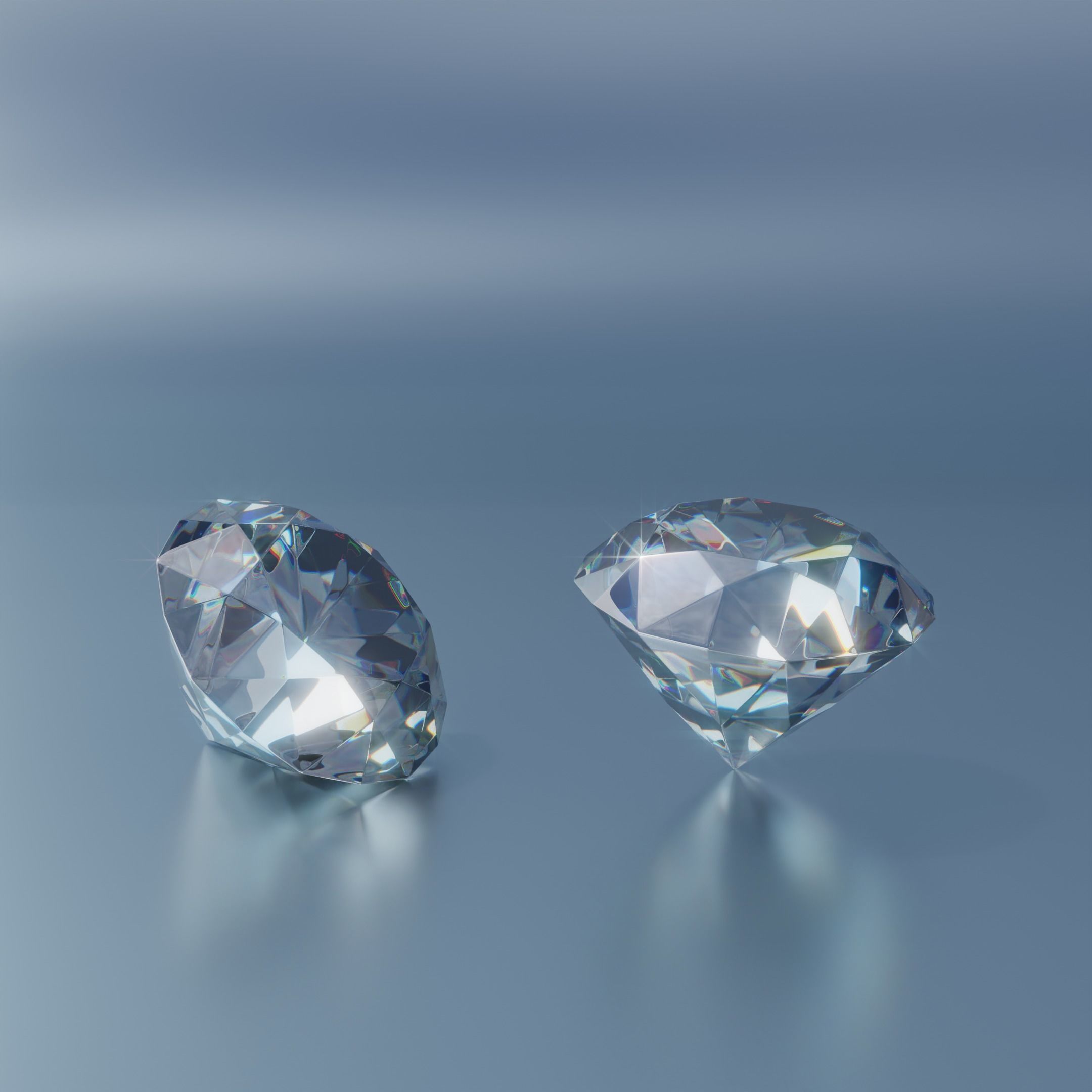 Gem stones Low-poly 3D model_4