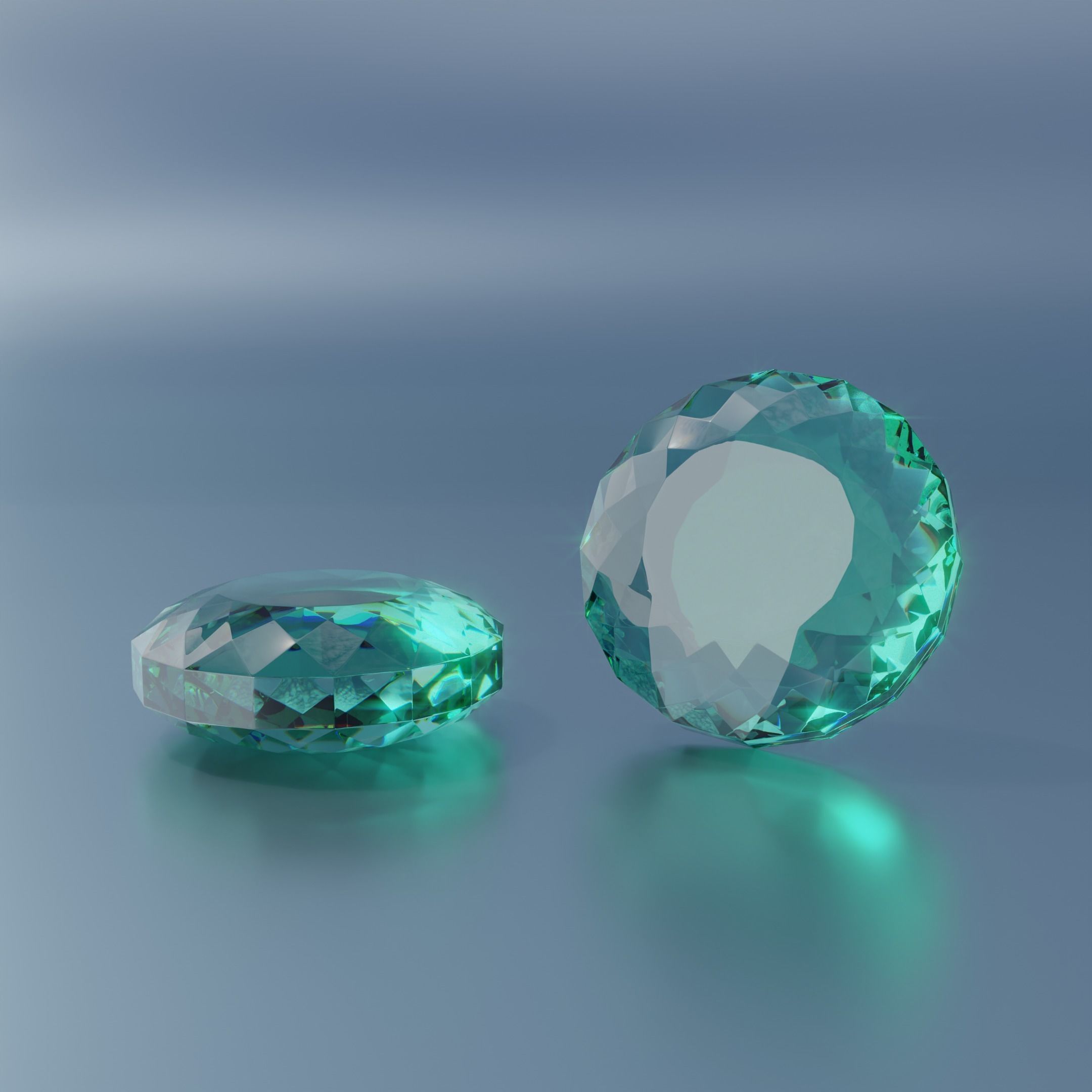 Gem stones Low-poly 3D model_30
