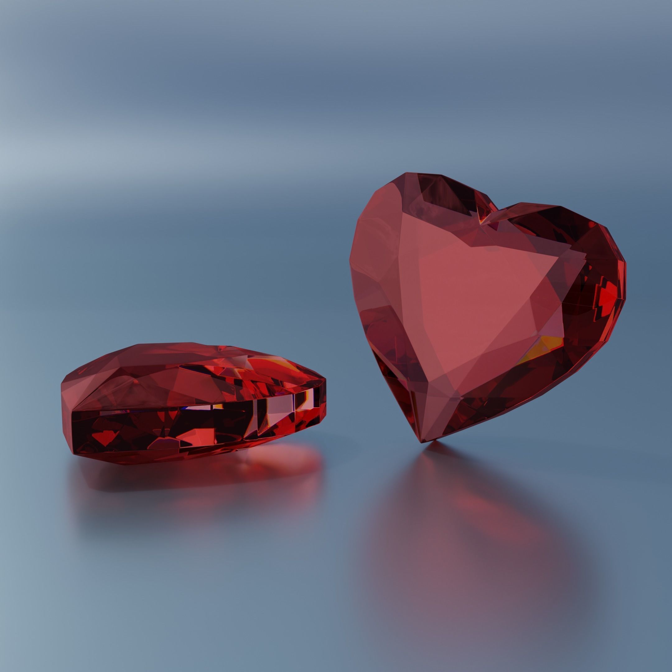 Gem stones Low-poly 3D model_20