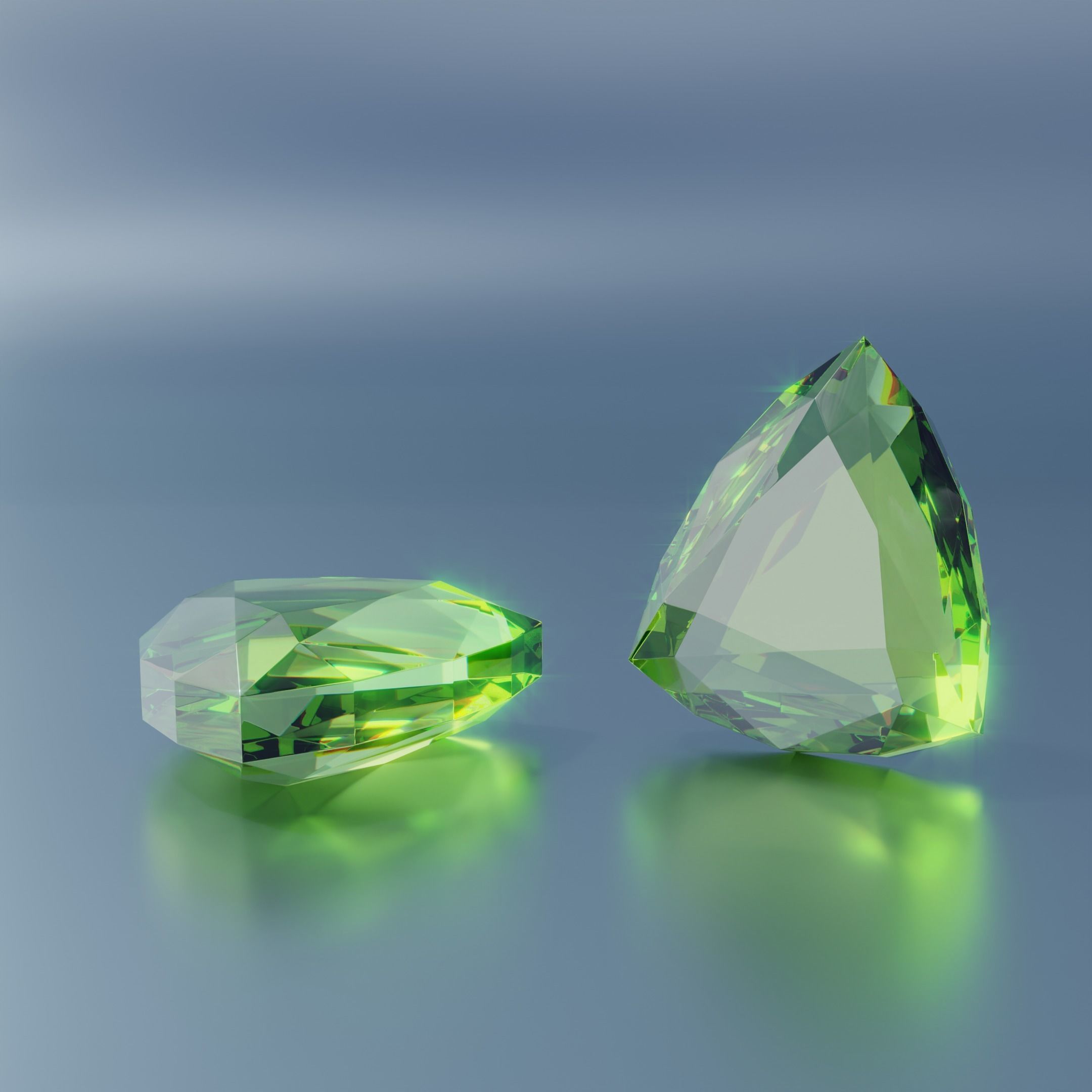 Gem stones Low-poly 3D model_22
