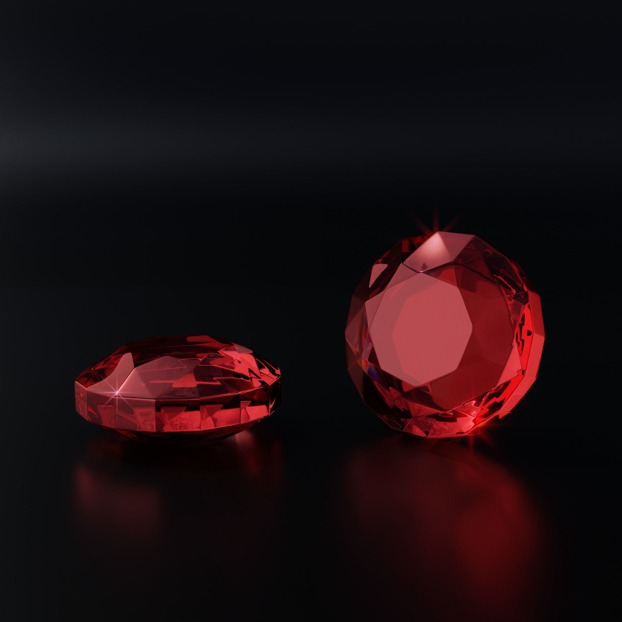 Gem stones Low-poly 3D model_13