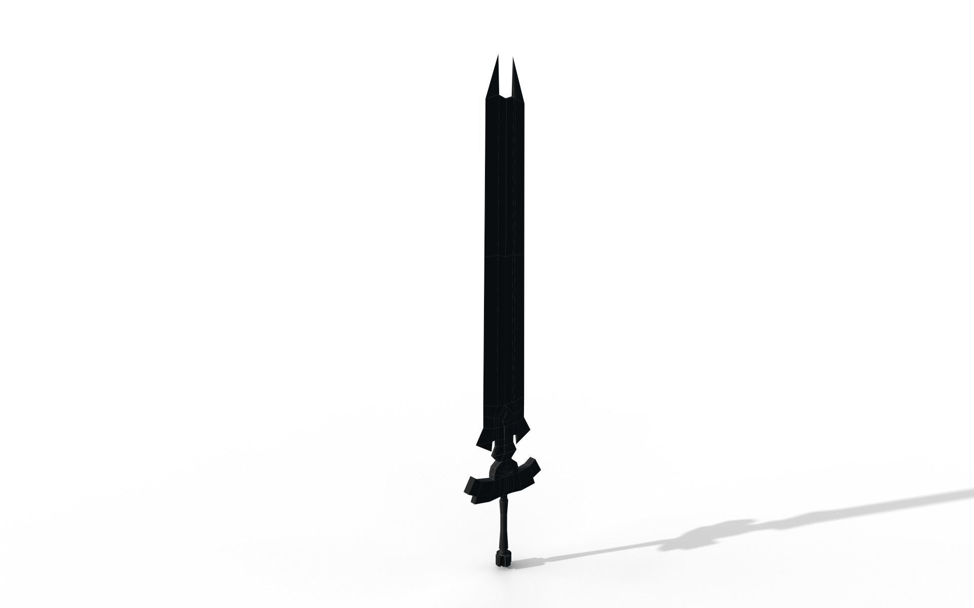 Anna strong Low-poly 3D model_40