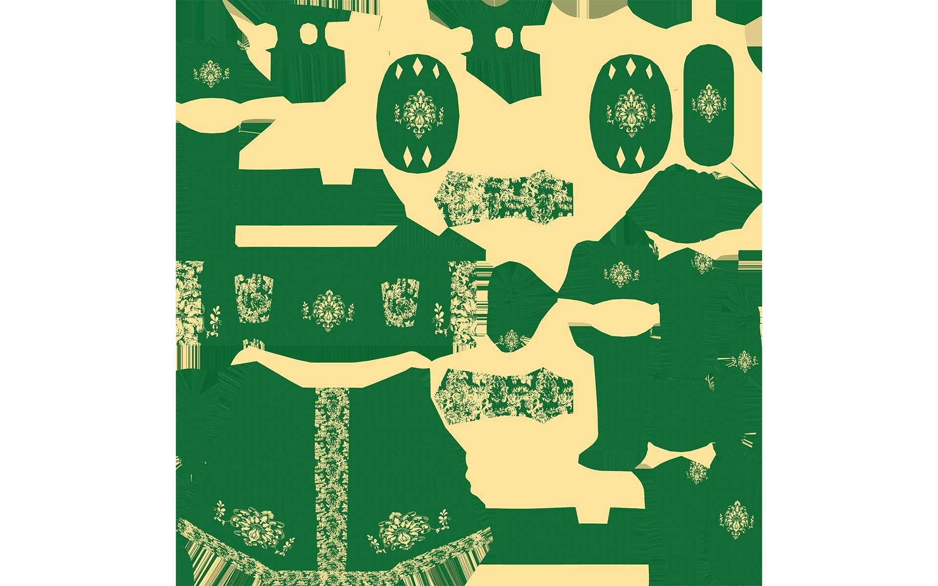 Anna strong Low-poly 3D model_57