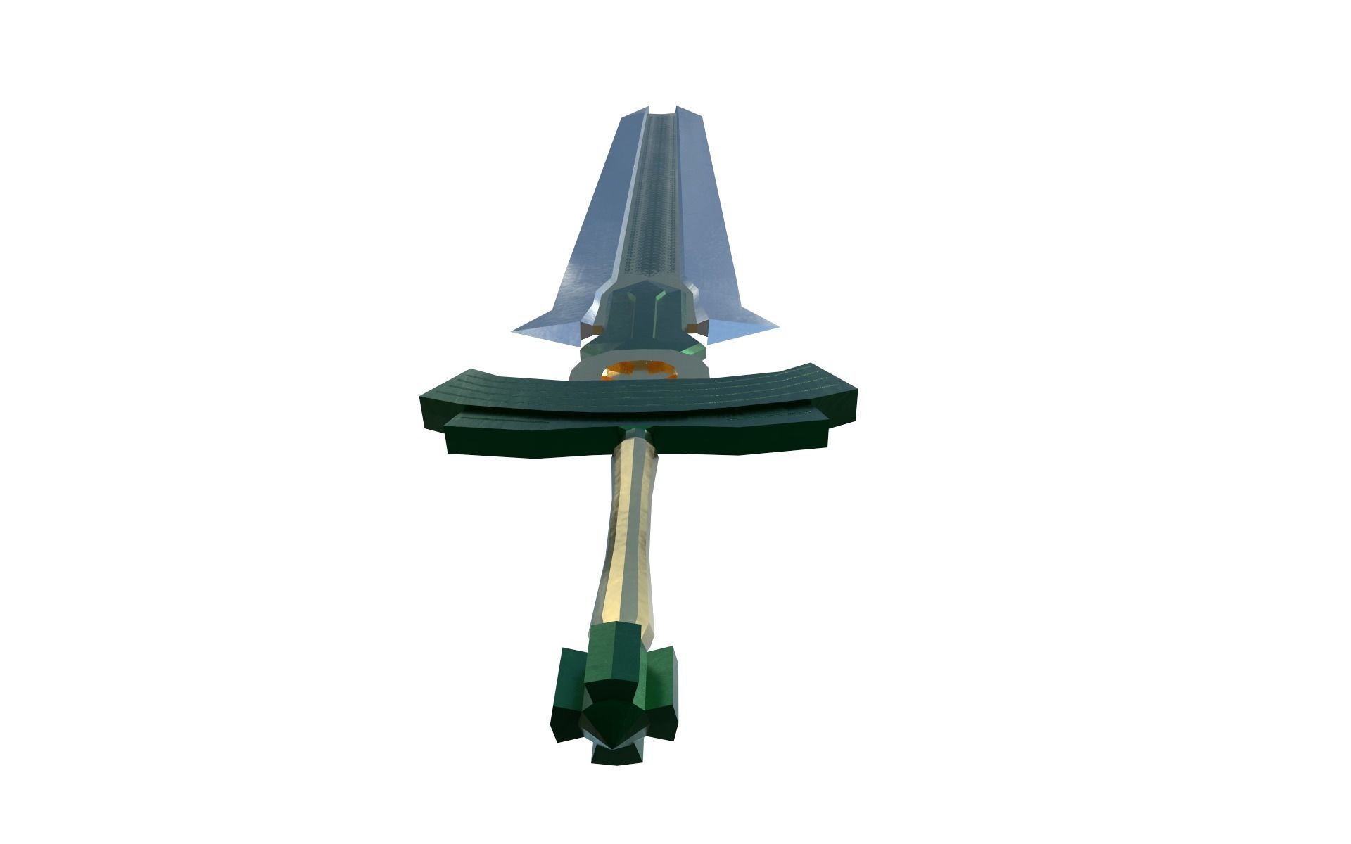 Anna strong Low-poly 3D model_20